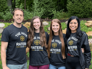 The rater8 marketing team at IRL 2022